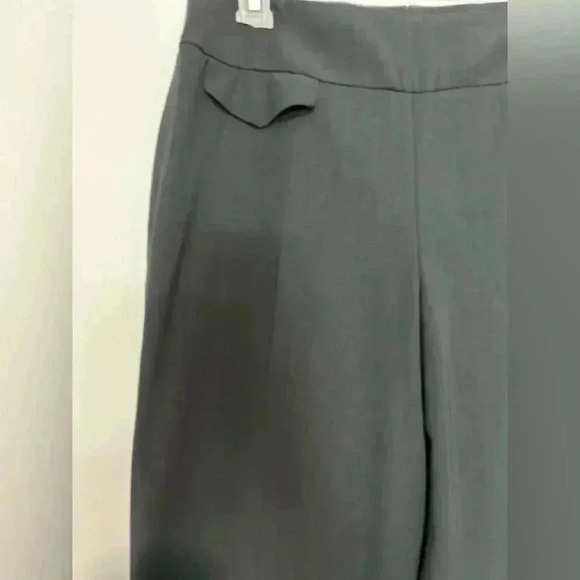 Akris Punto Womens US 6 Wool Double-Face Bootcut Pants Gray with side Zipper - Picture 2 of 6